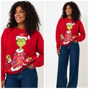 Bluza świąteczna czerwona Grinch Dr Seuss XXL