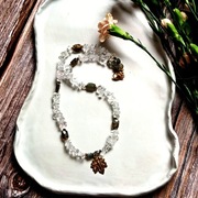 Naszyjnik z Kryształu Górskiego i Labradorytu