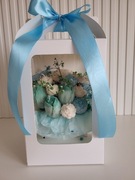 Świece sojowe Box z kwiatami na urodziny, imieniny i inne uroczystości