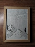 Rysunek góry line art 