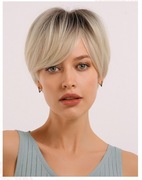 Peruka blond ombre, krótka.