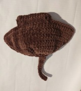 Płaszczka, maskotka ręcznie robiona, hand made, z włóczki