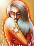 Obraz malowany ręcznie "Mówili na nią Słońce" 