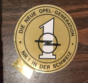 Opel kadet naklejka vintage