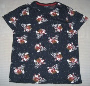 $$$ SUPER T-SHIRT ŚWIĄTECZNY MIKOŁAJ NA MOTORZE 2XL  $$$