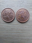 Kanada zestaw 1 cent 2001-2020n3 i 4 oprtret; 10 monet; opis poniżej