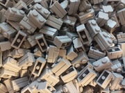 Pakiet 50szt lego cegiełki 1x2 szara 98283