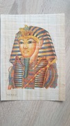 Papirus egipski obraz Tutanchamona