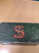 Blaszane pudełko Singer maszyna do szycia. Orginalne z epoki vintage 