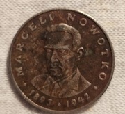 Moneta 20zl z roku 1974 nowotko mały orzeł 