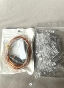 Przezroczyste klamerki kabel usb zdjecia