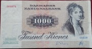 1000 koron banknot Dania 1992 rok