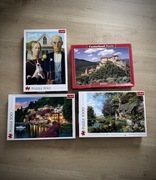 Puzzle Trefl Castorland 1000 i 500 zestaw duży 