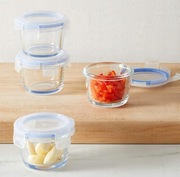 Pojemniki do przechowywania szklane 4 szt 144 ml