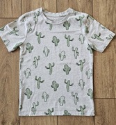 Bluzka T-shirt  Nutmeg kaktusy print 146 cm 11 lat 