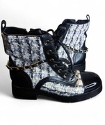 Guess Jellarda Tweed Chain Moto Boots Buty Damskie  Rozmiar 40