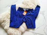 Niebieskie Grantaowe Legginsy Firmowe Nike z Metka rozm S