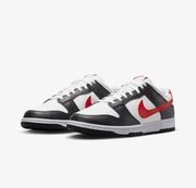 Nike dunk low black white red