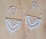 Mitenki białe na dłonie