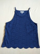 Bluzeczka na ramiączkach – Koronka 60% bawełny, granatowa