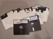 Dyskietki 5 1/4 cala, 16 sztuk, vintage.