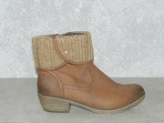 RIEKER Antisress - ELEGANCKIE BOTKI ZIMA - rozm. 39 - JAK NOWE !!!