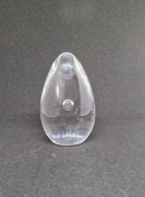 Figurka ze szkła, jajko z kontrolowanym bąbelkiem, stan bardzo dobry