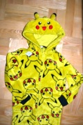 107^ Pikachu Pokemon pluszowy strój piżama przebranie 7/8 Lat_122/128 cm