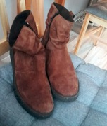 rieker botki zamszowe