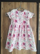 Sukienka dziewczęca kwiaty