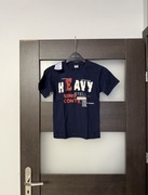 T-shirt chłopięcy szary z nadrukiem nowy rozmiar 128