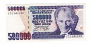 TURCJA 500000 LIRASI 1997 P212 10527