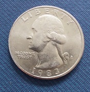 1/4 dolara 25 centów Quarter Dollar 1983 USA 