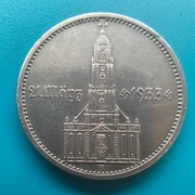 5 marek 1934A  I rok rządów nazistowskich.(21 III 1933)Kościół  w Poczdamie