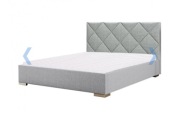 Materac ortopedyczny multipocket z memory lateksem i  kokosem 160x200
