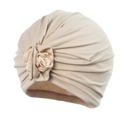 Jamiks YULLA turban dla dziewczynki beżowy