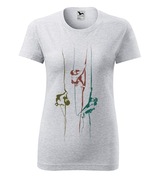 Wspinaczka koszulka damska rozm. M/L szary PREZENT