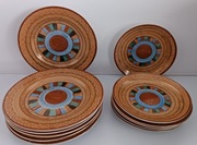 PIĘKNA PORCELANA JAPOŃSKA TALERZE DESEROWE + SPODKI