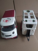 Konie mobilna lecznica + przyczepa. Schleich playmobile.