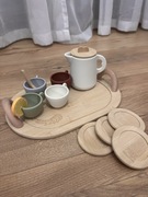 zestaw kubkow sylikonowych i dzbanek