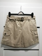 Krótkie beżowe piaskowe spodenki bermudy Zara Nowe