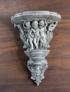 KONSOLA PŁASKORZEŹBA sztukateria gipsowa 42 X 31 cm piękna