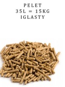 Pelet drzewny żwirek dla świnki morskiej 15kg 35l