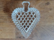 Popielniczka pokerowa kryształowa, znak pik. „Pancerne” pakowanie.  