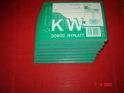 KW DOWÓD WYPŁATY A6 samokopiujący, Michalczyk i Prokop 8 szt.