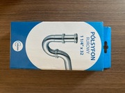 SYFON PÓŁSYFON RUROWY UMYWALKOWY BIDET CHROM 1 i 1/4 / 32mm