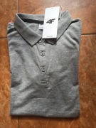 4F polo koszulka szara XS