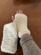 Mitenki wełna naturalna damskie