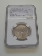 2 zł złote 1995 NGC MS66 75. rocznica Bitwy Warszawsiej