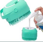 Antybakteryjna miękka myjka silikonowa ze zbiornikiem i dozownikiem